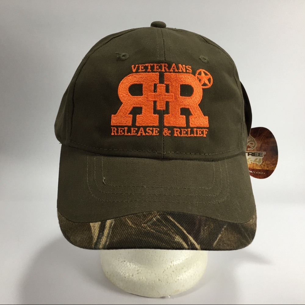 RealTree MAX 4 Veterans Release And Relief Strapback Camo Hat